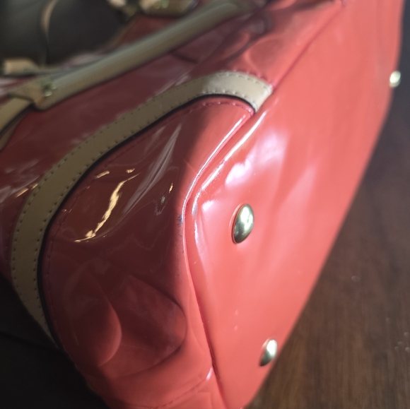 Coach Papaya Orange Peyton Kisslock Hand Bag - Picture 10 of 17